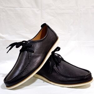 Vintage Foundry Co. Men's Loafers Jackson Leather Moccasin Loafers- Black